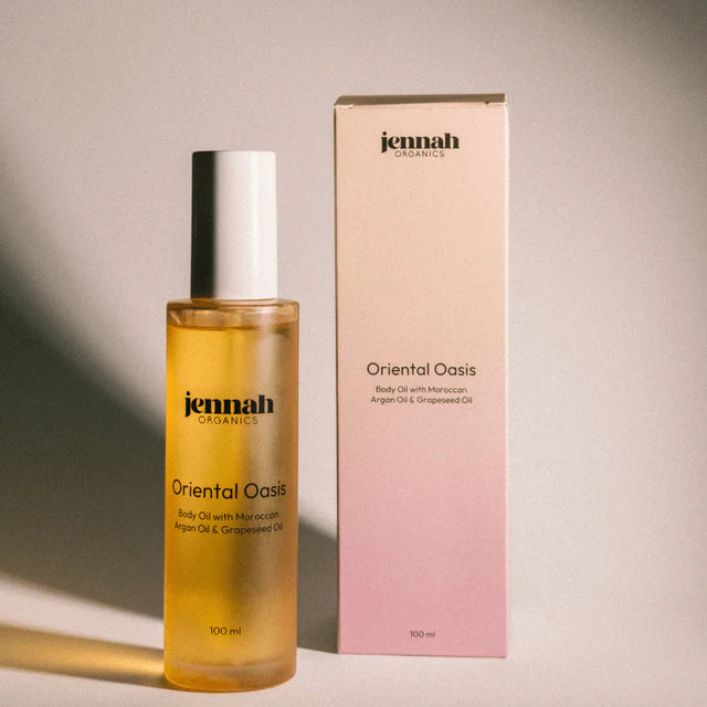 Oriental Oasis – Huile luxueuse pour peau & cheveux à l’argan et pépins de raisin